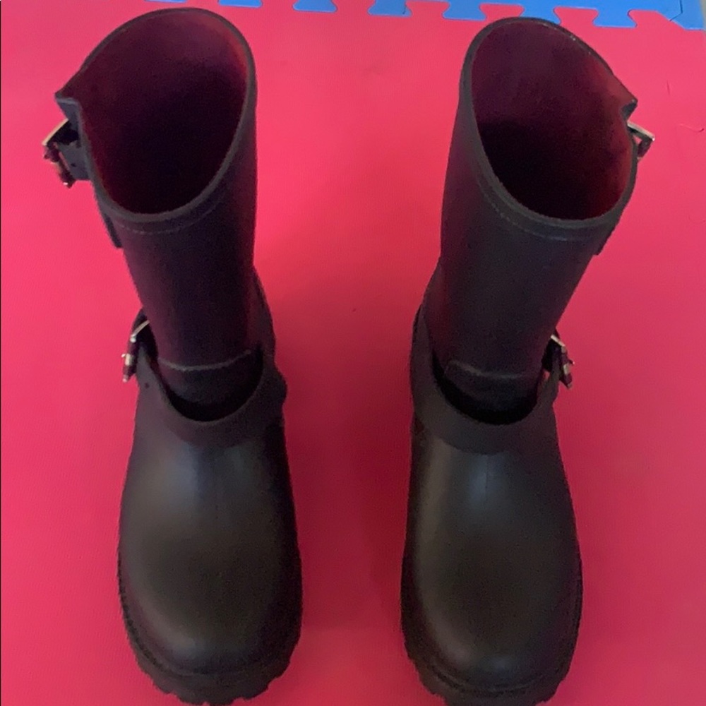Tommy Hilfiger black Mid calf rain boots, size 8